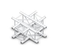 Milos Pro-30 Square G Truss - Cross 4-way QCVU41-90° Corner - Heavy Duty - Argento - G