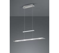 MILOS SOSPENSIONE LED 20W 2200lm, 3000K RETTANGOLARE ACCIAIO L. 80CM