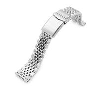 MiLTAT 20mm Asteroid QR Metal Watch Band Straight End Quick Release, acciaio inossidabile 316L, Metallo, Large, Cinturino