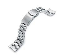 MiLTAT - Bracciale da 22 mm per Seiko Samurai Srpb51, Hexad 316L SS, chiusura a V