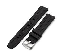 MiLTAT StrapXPro Cinturino in gomma nero compatibile con Longines Hydroconquest L37424566 Conquest L37774990