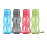 MILTON 4 bottiglie d'acqua da 170 g per bambini con coperchio ribaltabile, a prova di perdite, piccola bottiglia d'acqua portatile per adulti, tracolla, regali per bambini, regalo