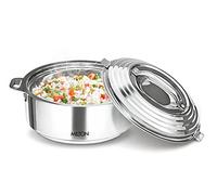 Milton Casseruola isolata in acciaio inossidabile Galaxia 1000 | 40 once| 1,26 qt. Ciotola termica, mantiene il cibo caldo e freddo per lunghe ore, elegante scaldavivande (Argento,1000 ml | 4,2 tazze)