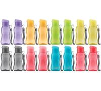 MILTON Confezione da 16 bottiglie d'acqua per bambini da 6 once per la scuola con coperchio ribaltabile senza perdite, piccola bottiglia d'acqua sportiva portatile per adulti, tracolla per il