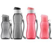 MILTON Confezione da 4 borracce per bambini da 6 e 350 ml, per la scuola, senza perdite, con coperchio a scatto, portatile, piccola borraccia sportiva per adulti, con tracolla, bomboniere per bambini