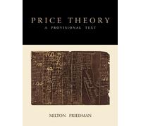 Milton Friedman Price Theory (Tascabile)