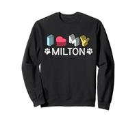 Milton Nome Cane Personalizzato Milton Pet Lover Felpa