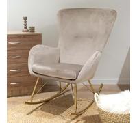 Milton & Oldbrook Velluto Sedia a dondolo Burgos Beige