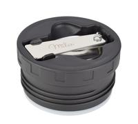 Milu Coperchio di ricambio per contenitore termico, 450 ml, 650 ml, 800 ml, colore nero, coperchio interno con guarnizione e cucchiaio, senza BPA