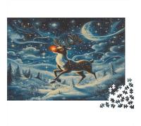 Milu Deer Puzzle 1000 Pezzi, Tecnica Di Rilassamento, Arredamento Per La Casa, Opera D'Arte Completa 1000pcs (75x50cm)