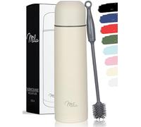 Milu Thermo Caffè Borraccia Termica - 1L, 750ml, 500ml - Termos Bottiglia Acqua per Vuoto in Acciaio Inox per Mantenere Caldo/Freddo (Crema di Burro, 500 ml)
