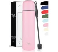 Milu Thermo Caffè Borraccia Termica - 1L, 750ml, 500ml - Termos Bottiglia Acqua per Vuoto in Acciaio Inox per Mantenere Caldo/Freddo (Rosa, 1 Litro)