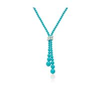 Miluna CLD3656 Women's Necklace with Turquoise and Pearls