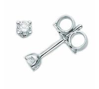 Miluna ERD1394_006SX Women's 18K White Gold Diamond Stud Earrings