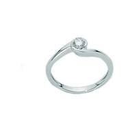 Miluna LID2296_004 Women's 18K White Gold Solitaire Diamond Ring