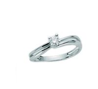 Miluna LID2301_006 Women's 18K White Gold Solitaire Diamond Ring
