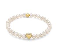 Miluna PBR3505G-TPZ Women's Bracelet - 925 Silver with White Pearls and Heart Design