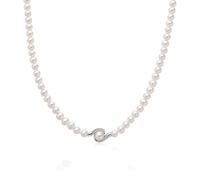 Miluna PCL5877V Women's Necklace - White Gold with Freshwater Pearls