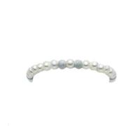 Miluna Women's Pearl Bracelet PBR738 - 18K White Gold Clasp