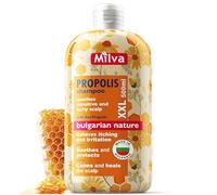 Milva Shampoo alla propoli contro il prurito del cuoio capelluto, 500 ml, antiforfora naturale per cute secca e sensibile, formula lenitiva, rinforza i capelli