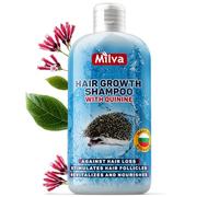 Milva Shampoo Anticaduta Capelli Donna e Uomo con Estratto di Chinino - 200 ML Naturale Shampoo per Crescita Capelli - Shampoo Rinforzante Capelli Fini e Fragili - Nutre e Stimola il Cuoio Capelluto