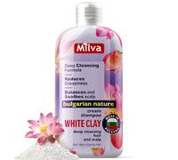 MILVA Shampoo WITH White Caolino CLAY * For Strong and Thick Hair 200 ml by Milva