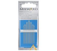 MILWARD - Aghi da cucito a mano, colore: argento, n. 5-10