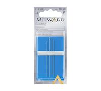 Milward Beading Aghi per Cucire a Mano, Argento, Nos.10-13