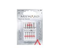 Milward Forbici Ricamo Dimensioni Testa Piatta 80, Aghi per Macchine da Cucire