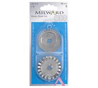 Milward Lame di Ricambio per taglierina rotativa, Set di 3, Argento, 45 mm