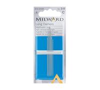 Milward Long Darners-Aghi per Cucire a Mano, Argento, Nos.3-9