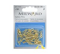 Milward - Spille da balia assortite, colore: oro, 30 pezzi