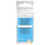 Milward Straw Aghi per Cucire a Mano di Paglia/Milliners, Argento, n° 9