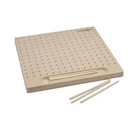 MILWARDS 2519015 - Tavola di blocco con 12 perni, in legno, 30 x 30 x 12 cm