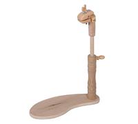 MILWARDS Telaio per sedile regolabile - a mani libere supporto per grembo, supporto per punto croce ruotabile, legno di faggio, con attacco a morsetto versatile