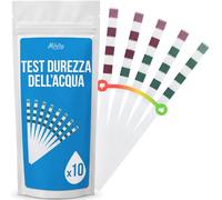 MILYTEC Test TH acqua potabile x10 - strisce reattive per analisi durezza totale dell'acqua calcarea - Tester TH preciso per addolcitore, piscina, acquario, macchina da caffè - misura facile °f °dH