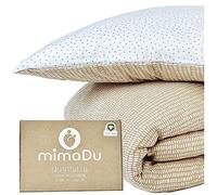 mimaDu Biancheria da Letto per Bambini 100 x 135 cm, in Cotone, per Ragazzi e Ragazze, Certificata GOTS e Oeko-Tex100 (Boho)