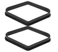 Mimdixy 2PCS Expert Nero Plastica Biliardo Palla da Biliardo 9 Palla Triangolo Rack, Treppiede Triangolo di Plastica Rack