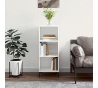 Mimdixy Armadio da cucina a buffet, armadio moderno, credenza bianca lucida 34,5 x 32,5 x 90 cm, in materiale di legno, per sala da pranzo, soggiorno, cucina, salvaspazio