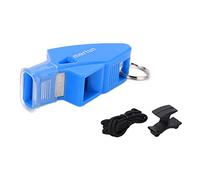 Mimdixy Fischietto in plastica, Suono nitido per Arbitro all'aperto, fischio Forte, Suono nitido per Basket con Cordino e Scatola per riporre Le Clip per Le Dita, per arbitri, Allenatori, (Blu Scuro)