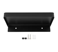 Mimdixy Floating Wall Shelves Bathroom Phone Holder Wall Mounted Thick Phone Storage Shelf for Bathroom, Livingroom and Toilet Accessory 185x90mm (Nero)