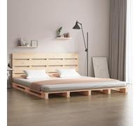 Mimdixy Letto singolo, per camera da letto, camera degli ospiti, letto in legno massiccio, senza materasso, 160 x 200 cm, in legno di pino, confezione compatta, facile da montare