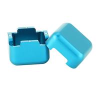 Mimdixy Porta gessetto per Stecche da Biliardo, Custodia Portatile in Alluminio per Porta gessetti per Stecche da Biliardo, Mini Custodia Magnetica per gessetti da Biliardo per Gli Amanti (Blu)