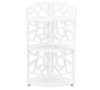 Mimdixy Scaffale ad angolo, 7,3x18,5x7,1 pollici Scaffale ad angolo piccolo a 3 livelli Organizzatore di stoccaggio multiuso per piante per ufficio Camera da letto Arredamento Piccolo