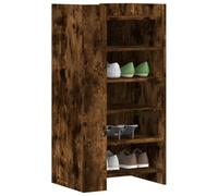 Mimdixy Scarpiera in legno, per corridoio e piccoli spazi, 52 x 37,5 x 100 cm, può essere assemblata rapidamente