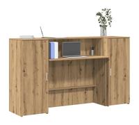 Mimdixy Schreibtisch für das Homeoffice,Ufficio ricevimento rovere artigianale 180 x 50 x 103,5 cm legno ingegneria,Mobili pratici per lo studio a casa, semplice moderno