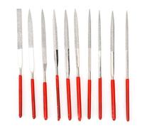 Mimdixy Set di lime ad ago diamantate da 10 pezzi, lime multifunzionali precisione diamantate e rivestite, strumenti per modellare gioielli artigianali, set metalli, utensili manuali per
