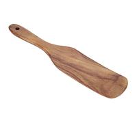 Mimdixy Skinny Wooden Spuppurtle, crema in teak Spatola maniglia lunga spatola piatta per cucina per la casa mescolare la servizio di miscelazione (27,5 * 5.5 Scapplaccio di teak)