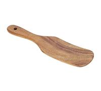 Mimdixy Skinny Wooden Spuppurtle, crema in teak Spatola maniglia lunga spatola piatta per cucina per la casa mescolare la servizio di miscelazione (23 * 5 pala di teak)