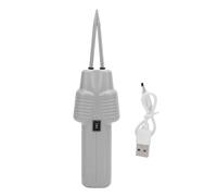 Mimdixy Spiumatrice elettrica per pollame, Efficace rimozione Rapida dei Spiumapollo Elettrico Portatile Ricarica USB Spillatrice in Acciaio Inossidabile per Oca Anatra Pollo (Grey)